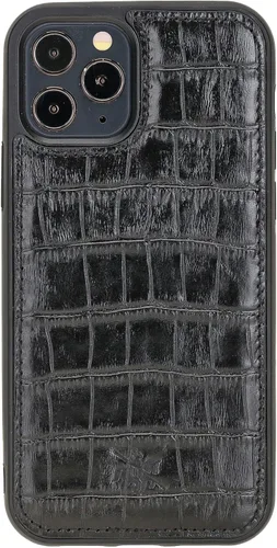 Miniatura 109 de Venito Lucca - Funda de piel compatible con Samsung Galaxy Note 10 (6,3 pulgadas), extra segura, con cubierta trasera acolchada, cocodrilo negro