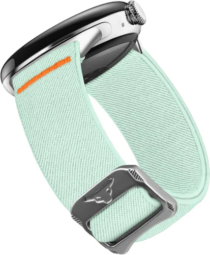 Miniatura 11 de Banda elástica de nailon para Google Pixel Watch 4/3 45mm, correa de bucle suave y transpirable para Pixel Watch 4 45mm con hebilla de cabeza
