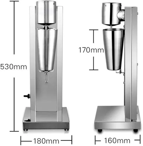 Miniatura 3 de Máquina comercial de batido de acero inoxidable, mezclador de bebidas, 110 V, 60 Hz, máquina de helados, exprimidores de batidos para té con leche