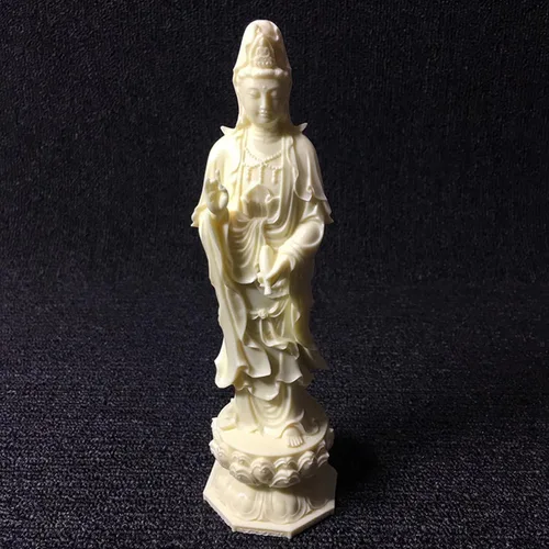 Miniatura 6 de Juego de 3 estatuas de Buda Amitabha Kuanyin-Amitabha-Ksitigarbha, blanco, talla única