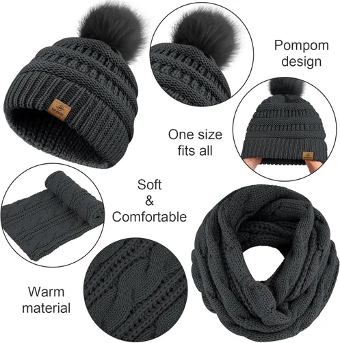 Miniatura 3 de URATOT Conjunto cálido de invierno para hombre o mujer