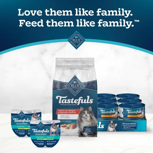 Miniatura 9 de Blue Buffalo Tastefuls Alimento seco para gatos adultos para control de peso y control de bolas de pelo, fabricado en los Estados Unidos