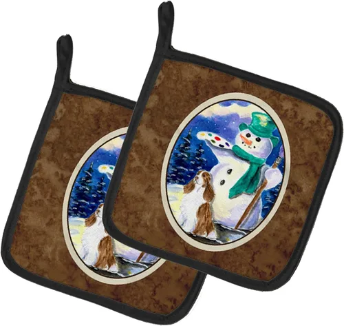 Miniatura 43 de Caroline's Treasures SS8617PTHD - Juego de soportes para ollas de cocina resistentes al calor, almohadillas calientes para horno para cocinar, Husky