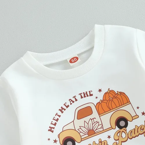 Miniatura 5 de Conjunto de ropa de Navidad de manga larga para bebé niño, sudadera de Navidad sin botones y pantalones para otoño e invierno