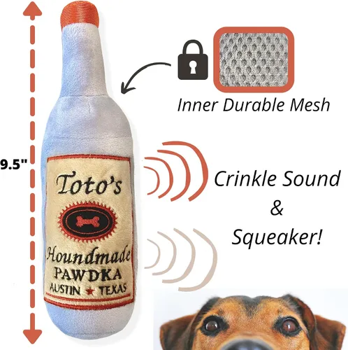 Miniatura 3 de Nestpark Toto's - Juguete de peluche chirriante y arrugado para perros, divertidos regalos para perros medianos, pequeños y grandes, bonitos