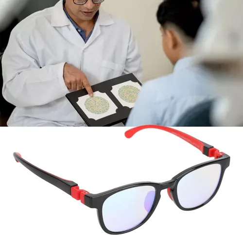 Miniatura 9 de Yinhing Lentes daltónicos para niños, portátiles para corrección de daltónicos, con estuche para interiores y exteriores