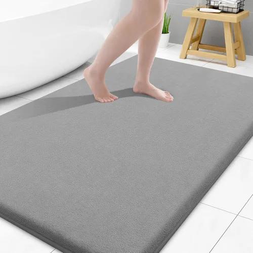 Miniatura 64 de Smiry Tapetes de Baño de Espuma Viscoelástica 36 x 24 pulgadas, Tapetes de Baño Extra Suaves y Absorbentes, Alfombra Antideslizante Lavable