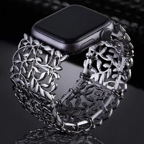 Miniatura 2 de VIQIV Correa de pulsera compatible con Apple Watch de 1.496 in 1.575 in 1.614 in 1.654 in 1.732 in 1.772 in 1.929 in iWatch Series