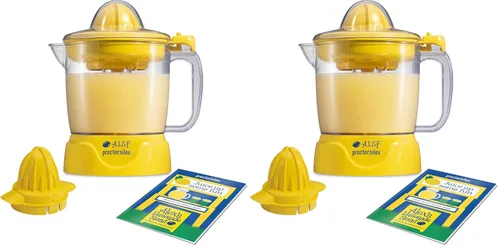 Miniatura 12 de Proctor Silex Alex's Lemonade Stand Exprimidor eléctrico de cítricos, jarra grande de 34 onzas, activada a presión, para limones, limas y naranjas