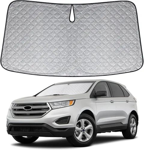 Miniatura 26 de Parasol de 6 capas para parabrisas de Honda Element 2003-2011, parasol plegable para automóvil con bolsa de almacenamiento, reflectante del calor