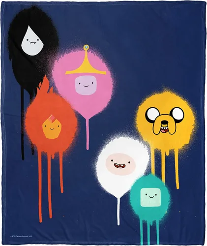 Miniatura 29 de Northwest Adventure Time - Manta de seda táctil, 50 x 60 pulgadas, Adventure Comic