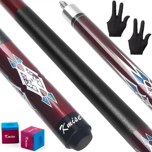 Miniatura 13 de Kmise Pool Stick Set of - 58" Pool Cue Stick, Canadian Maple Professional Billiards Pool Cue, Pool Sticks for Adults, 18~21oz Multiple