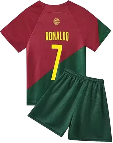 Juego de camisetas de fútbol para niños con insignia de pelota de fútbol para niños y jóvenes (26, CL) talla 26, CL