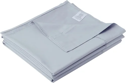 Miniatura 27 de Sábana plana de algodón tamaño Full solamente, 600 hilos 100% algodón egipcio sábana superior 1 pieza, sábanas planas frescas y transpirables Gris