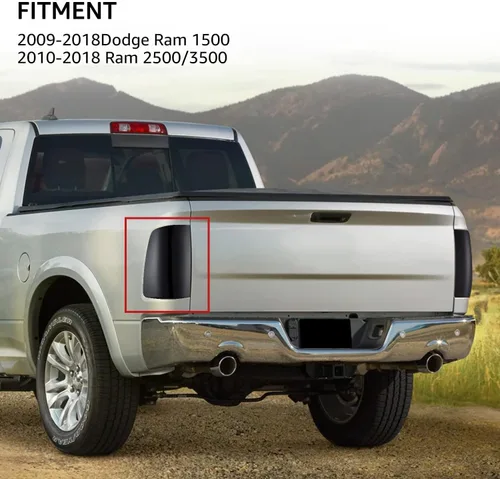 Miniatura 8 de HAKA TOUGH Conjunto de luces traseras LED para Dodge Ram 1500 2009-2018 Dodge Ram 2500/3500 2010-2018 2010-2018 luces traseras ahumadas negras