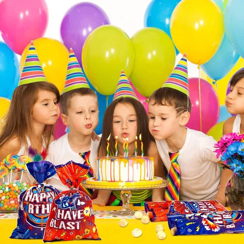 Miniatura 6 de Pajean 100 bolsas de regalo de guerra para fiesta de baby shower, bolsas de golosinas de guerra para fiesta de cumpleaños de guerra, suministros