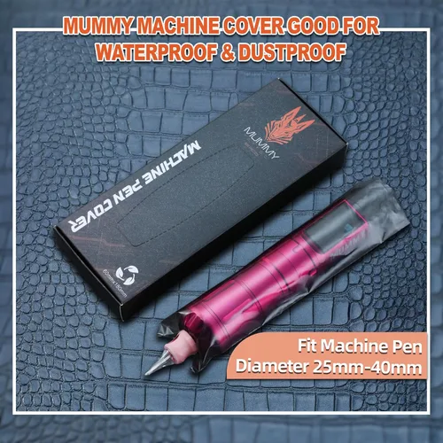 Miniatura 4 de Mummy 300pcs Tattoo Pen Machine Covers, Disposable Tattoo Machine Bags 2.4 x 7.09 Inch, Universal Cartridge Sleeves with Pre-Punched Hole for Most