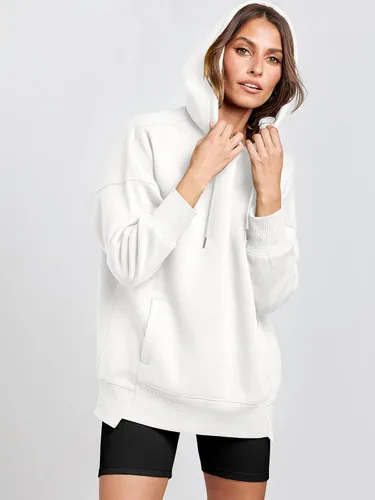Miniatura 8 de ANRABESS Sudaderas con capucha de gran tamaño para mujer, sudadera de forro polar 2024, trajes de moda para adolescentes y niñas