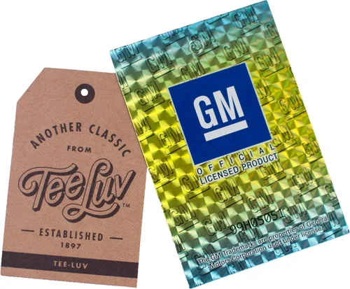 Miniatura 8 de Tee Luv Camiseta para Hombre Chevrolet an American Classic - Camiseta con Logotipo de Coche Chevy 1911 Indigo-black Heather