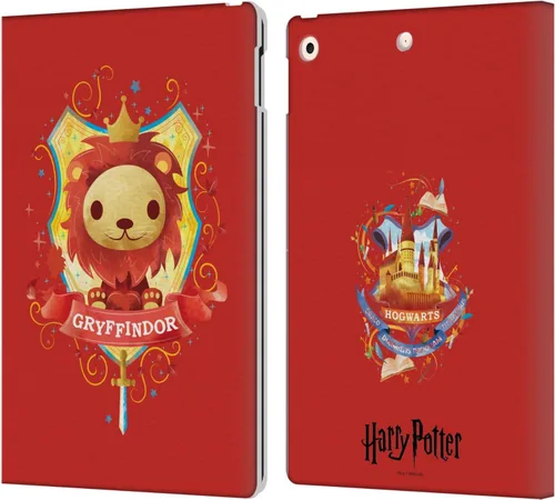 Head Case Designs Funda de piel con licencia oficial de Harry Potter Gryffindor Deathly Hallows II, compatible con Apple iPad 10.2 2019/2020/2021
