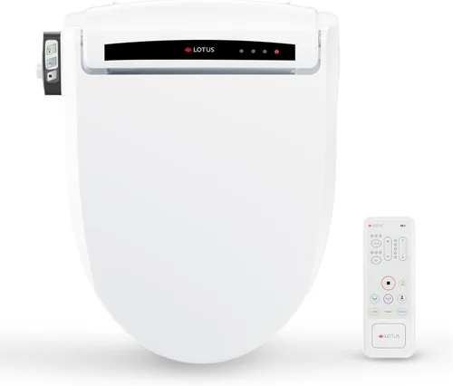 Miniatura 9 de Lotus Bidet ATS-2000 Elongated, Premier Class, Purestream Function(Constipation Relief) Heated Seat With Wireless Remote Control, Unlimited Warm
