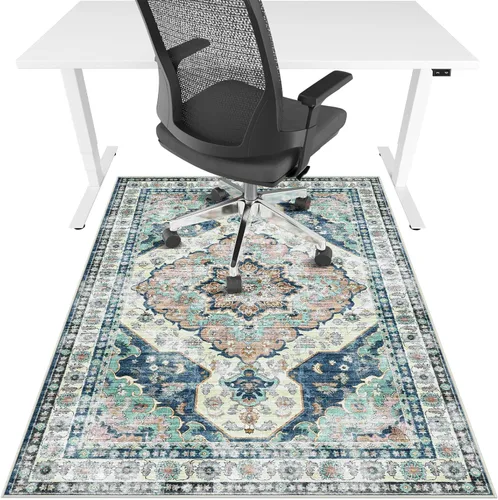 Miniatura 28 de Tapete para silla de oficina para suelo de madera dura y azulejos, 36" x 48" tapete resistente para silla de escritorio para suelos duros, alfombra