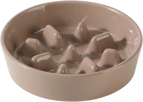 Miniatura 30 de Havniva Tazón de cerámica de 0.9 tazas para perros de alimentación lenta para perros pequeños, alimentador lento para mascotas de 6.1 pulgadas, 1 x