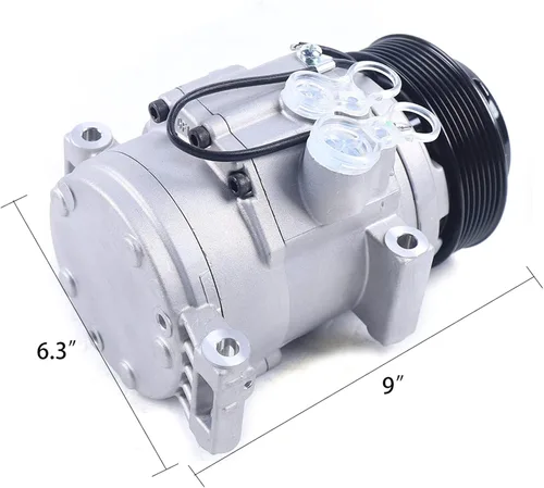 Miniatura 2 de Compresor de CA del A/C, compresor con el embrague L4 2.7L V6 4.0L para Tacoma 2005-2015