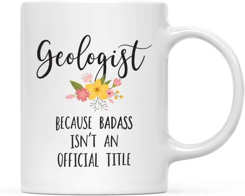 Miniatura 24 de Andaz Press Taza de café de 11 onzas, regalo de broma, tía porque Badass no es un título oficial, gráfico floral, 1 paquete