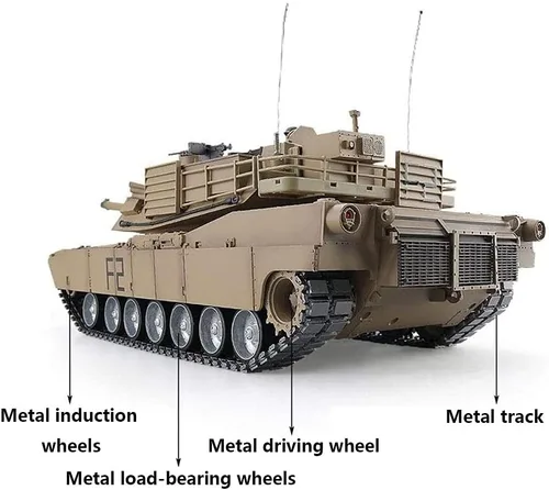 Miniatura 4 de Accesorios de actualización del tanque de control remoto RC adecuados para Henglong 1/16 US Army M1A2 Abrams tanque de batalla principal incluyendo