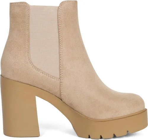 Miniatura 2 de Top Botines Chelsea de tacón alto para mujer, con suela elástica doble