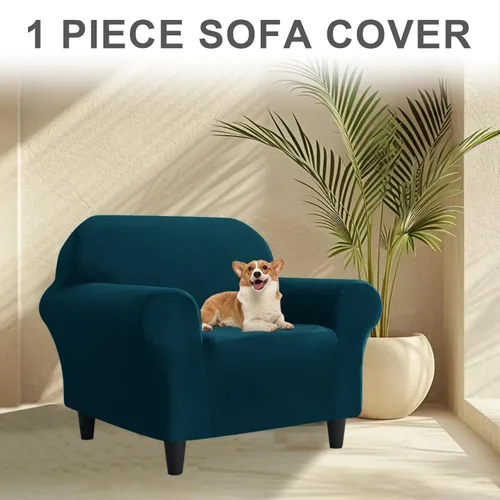Miniatura 350 de Funda para Sofá de Terciopelo, Fundas Elásticas para Sofá para Funda Principal Separada/Respaldos y Cojines de Asiento, Funda para Sofá, para Fundas
