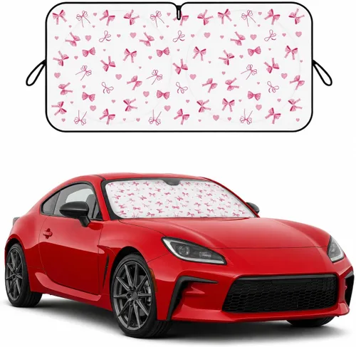 Miniatura 20 de Parasol para parabrisas de automóvil, parasol de ojos enojados rojos para parabrisas de automóvil, universal, compatible con sedán, SUV, hatchback