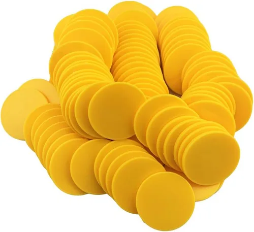 Miniatura 5 de Smartdealspro Juego de 100 fichas de póquer opacas de 1 1/2 pulgadas de plástico, contadores de aprendizaje, fichas de juego con caja de 4