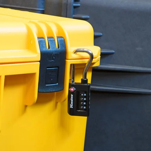 Miniatura 5 de Master Lock Candado, establece tu propia combinación de candado para equipaje aceptado por la TSA, 1-5/16 pulgadas de ancho, 4696D, negro