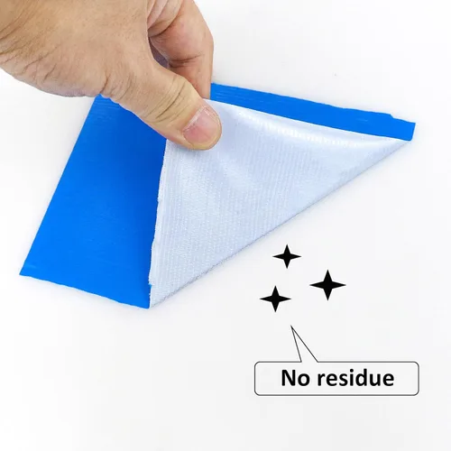 Miniatura 4 de BOMEI PACK Cinta adhesiva azul de 6 pulgadas, rollo más ancho, 6 pulgadas x 60 yardas, 9 mil de grosor, resistente, impermeable, flexible, sin