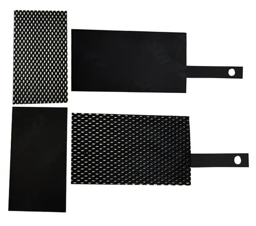 Electrodo compuesto de titanio para investigación y desarrollo, 50X100mm cuadrado rutenio iridio-titanio/iridio-tantalio/Ti-Platino/Cátodo Electrodo
