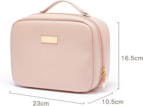 Miniatura 4 de Bolsa cosmética portátil de gran capacidad, Productos para el cuidado de la piel, Bolsa de almacenamiento de cepillo de maquillaje, Bolsa