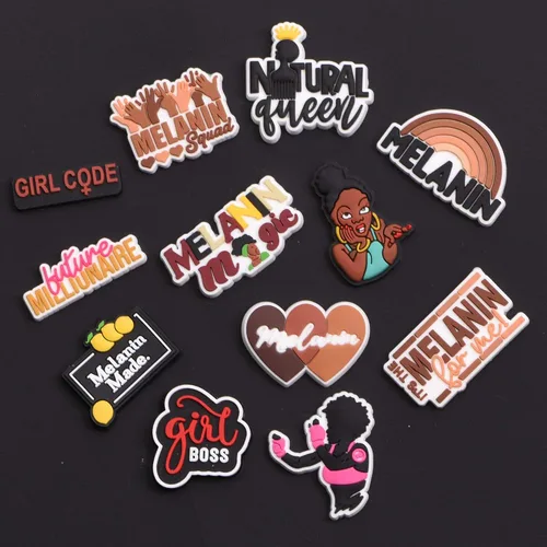 Miniatura 3 de MoreDays Shoe Charms Black lives Matter Decoration for Kids Boy Girls Women Party Favors Birthday Gifts 61020PCS