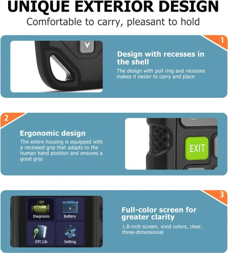 Miniatura 4 de Herramienta de diagnóstico universal del escáner OBD II, lector de código de falla del motor de coche, herramienta de escaneo de diagnóstico, leer