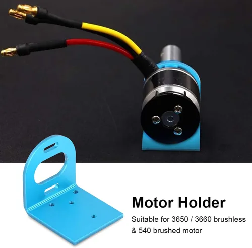 Miniatura 3 de Soporte de montaje de motor de metal ajustable, soporte universal para 540 motores cepillados 3650 3660 sin escobillas, para modelos de automóviles