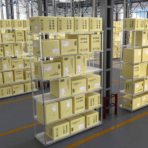 Miniatura 9 de Estantería de alambre de metal NSF de 6 niveles, capacidad de 6000 libras, estante de almacenamiento ajustable resistente con ruedas y Cromado