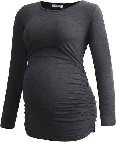 Miniatura 2 de Smallshow - Camisas de maternidad de manga larga para embarazo 3