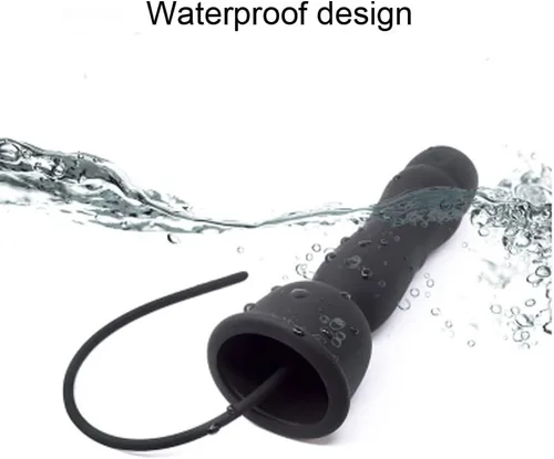 Miniatura 3 de Sonido vibratorio eléctrico de silicona para hombres, estimulación de uretra, masturbador de entrenamiento del pene masculino (A)