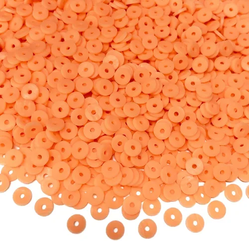 Miniatura 10 de 5000 cuentas de arcilla blanca, arcilla polimérica Heishi, cuentas espaciadoras planas redondas para pulseras, aretes, collares, manualidades hechas