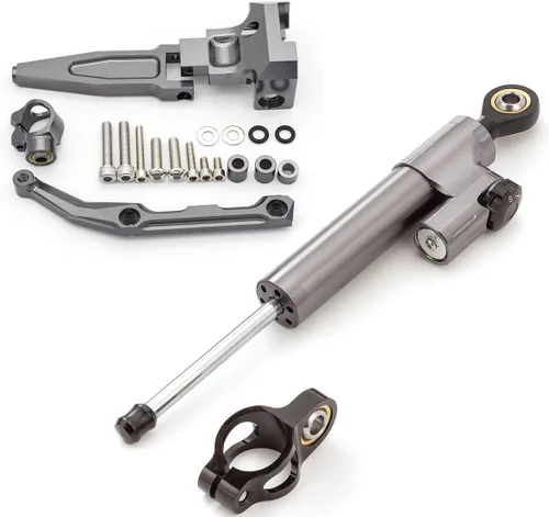 Miniatura 9 de FXCNC Amortiguador de dirección ajustable para motocicleta con kits de soporte de montaje compatible con FJ-09 / MT-09 Tracer 2015-2020