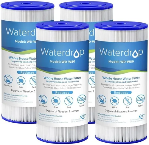 Miniatura 11 de Waterdrop FXHSC - Filtro de agua para toda la casa, repuesto para GE® FXHSC, GXWH40L, GXWH35F, American Plumber W50PEHD, W10-PR, Culligan® R50-BBSA