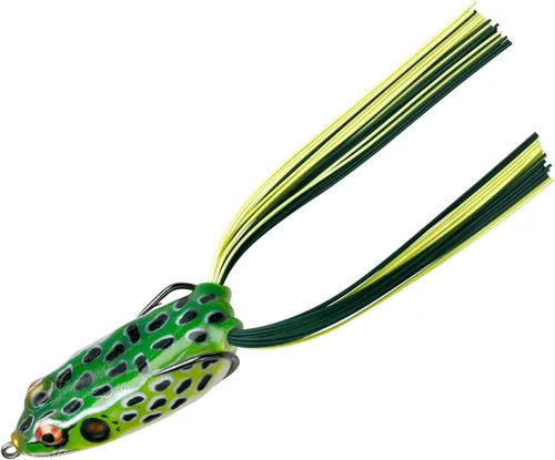Miniatura 9 de BOOYAH Pad Crasher Topwater Bass Pesca Hueco Cuerpo Rana Señuelo con ganchos sin malas hierbas