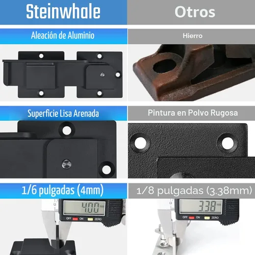 Miniatura 4 de Pestillo de Compuerta Abatible de 7.5" con Agujeros para Candado, Pestillo de Compuerta de Aleación de Aluminio Resistente de 4mm para Cerca