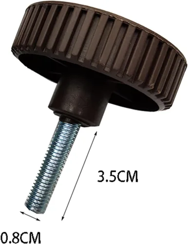 Miniatura 2 de Tornillos de toldo M8 x 1.378 in para columpio de porche, perillas de ajuste de repuesto para fijar el marco del toldo al marco del columpio